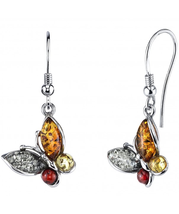 Sterling Silver Baltic Butterfly Earrings