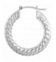 Sterling Silver Italian Earrings Spiral