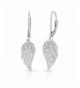 Genuine Diamond Earrings Sterling Silver