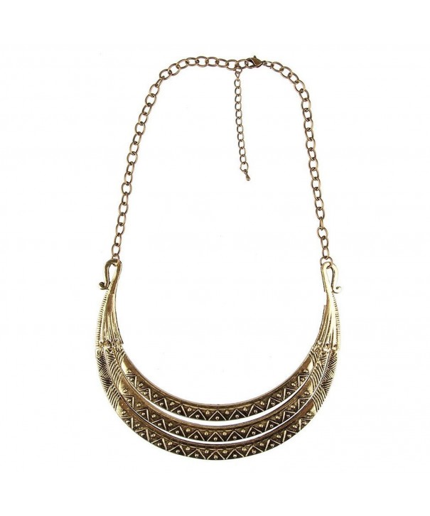 Antiqued Ethnic Clavicle Necklace Pashal