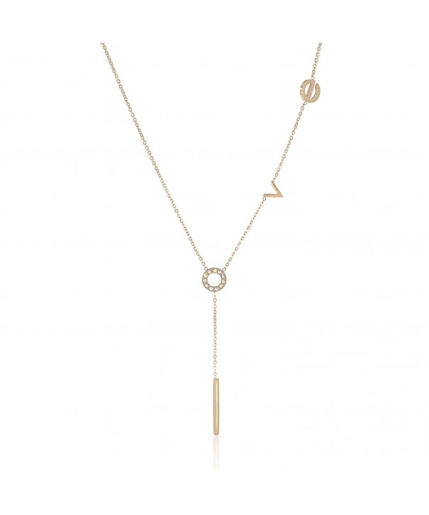 Lariat Layering Shaped Necklace Stainless