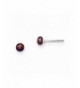 Sterling Silver Cultured Button Earrings