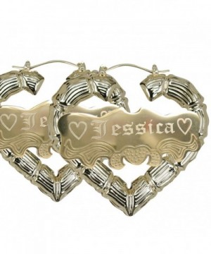 Personalized Heart shape Earrings Custom