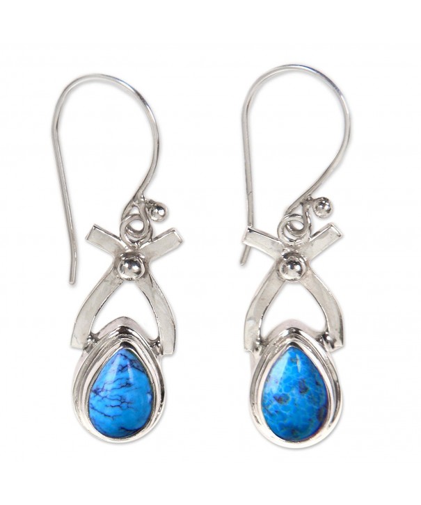 NOVICA Turquoise Sterling earrings Temptations