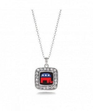 Inspired Silver Republican Elephant Necklace