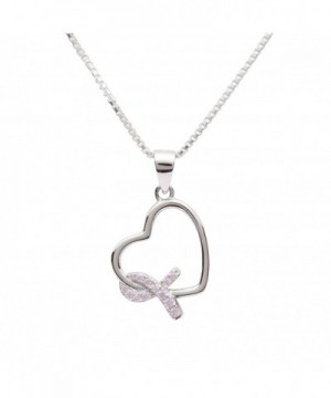 Sterling Silver Heart Never Give