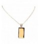 Rhinestone Crystal Necklace Jewelry Rectangle