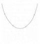 Sterling Silver Station Necklace Nickel