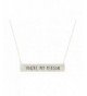 Engraved Pendant Necklace Friends Besties