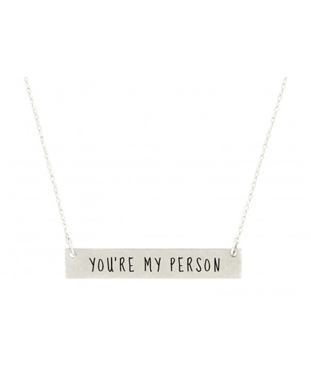 Engraved Pendant Necklace Friends Besties