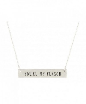 Engraved Pendant Necklace Friends Besties