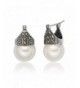 Luna Azure Sterling Marcasite Earrings