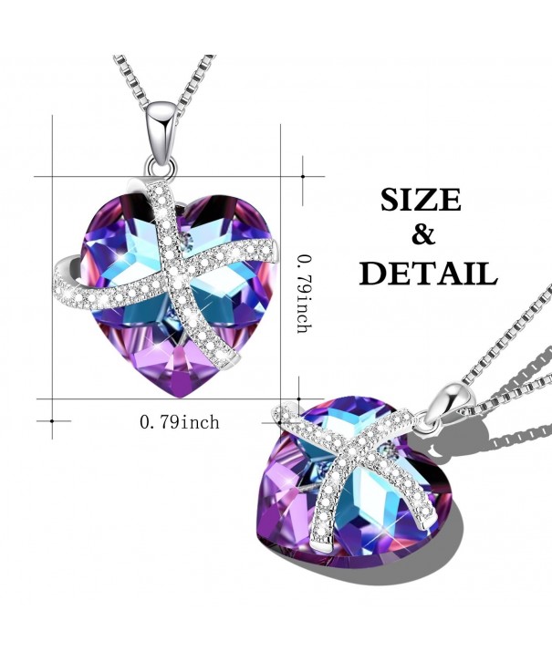 Necklace Swarovski Crystals Fashion - Purple - CQ184C246WN