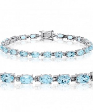 Topaz Tennis Bracelet Sterling Silver