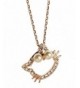 Plated Pendant Zirconia Cultured Necklace