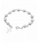 Sterling Silver Rosary Bracelet Inches