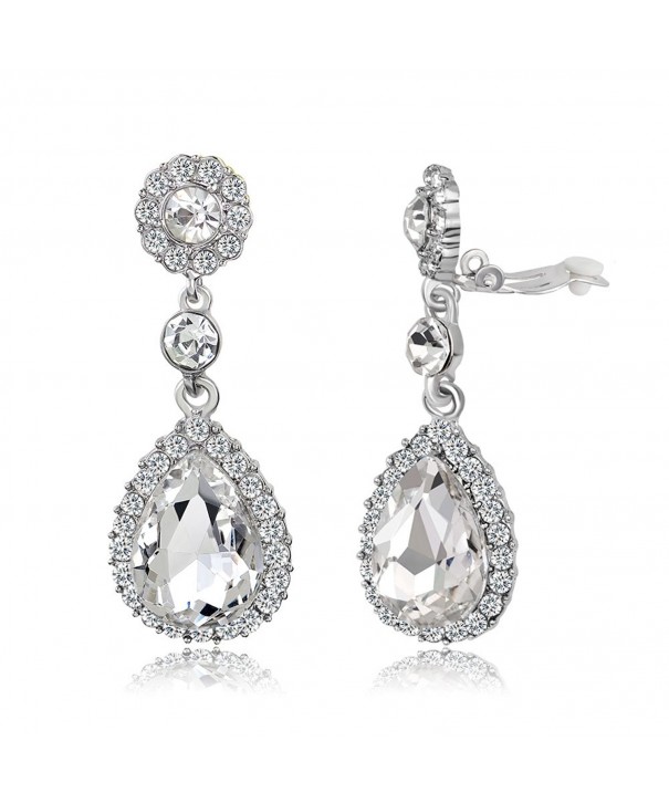 Gorgeous Austrian Rhinestone Teardrop Earrings