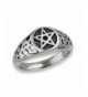 Filigree Pentagram Fashion Stainless Steel