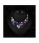 Hamer Multi color Statement Necklace Earrings