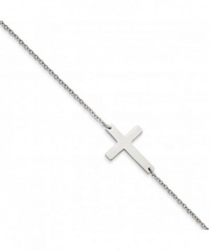Chisel Stainless Polished Sideways Anklet