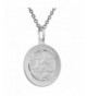Sterling Silver Michael Medal Necklace