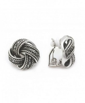 Earrings Crystal Antique Braided Fashion