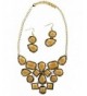 Fashion Gold Plate Necklace Earrings Extender