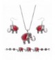 Turquoise Elephant Necklace Earrings Bracelet