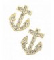 Liavys Anchor Fashionable Earrings Sparkling