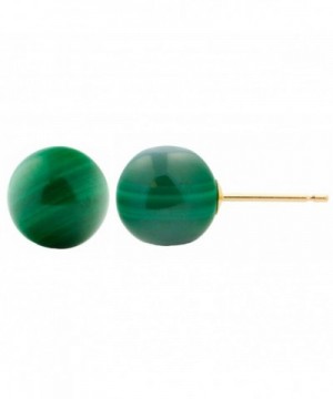 Trustmark Yellow Natural Malachite Earrings