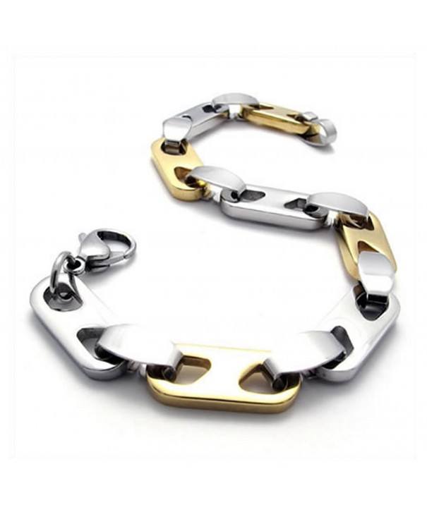 KONOV Polished Stainless Steel Bracelet