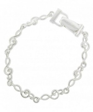 Treble Bracelet Silver Magnetic Closure