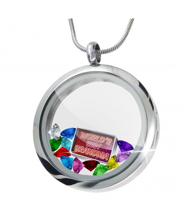 Floating Locket Grandma sparkels Crystals