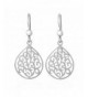 Sterling Silver Swirls Dangle Earrings