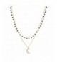 Lux Accessories Celestial Beaded Necklace