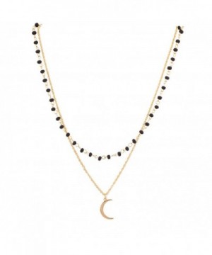 Lux Accessories Celestial Beaded Necklace