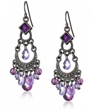 1928 Jewelry Crescent Chandelier Earrings