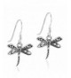 Flying Filigree Dragonfly Sterling Earrings