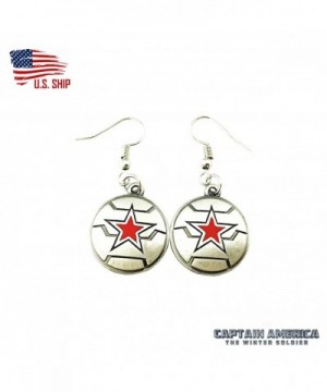 Winter Soldier Cartoon Earrings Superheroes