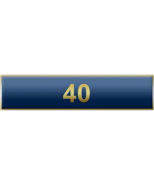 Years Service Blue Citation Bar