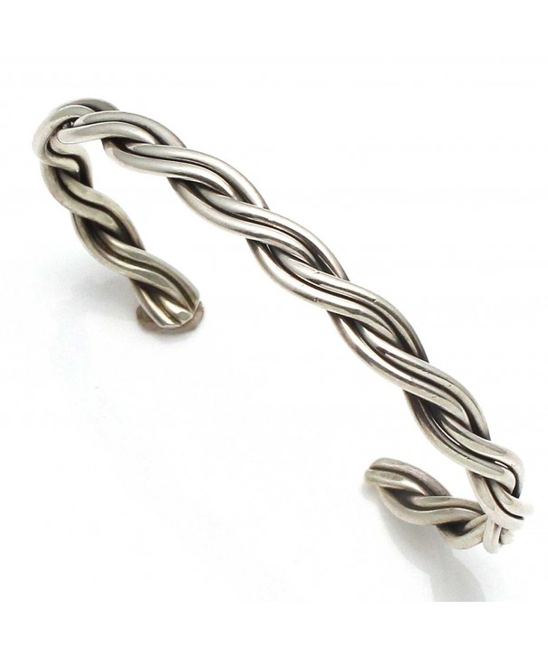 Braided Silver Wire Bracelet Tahe