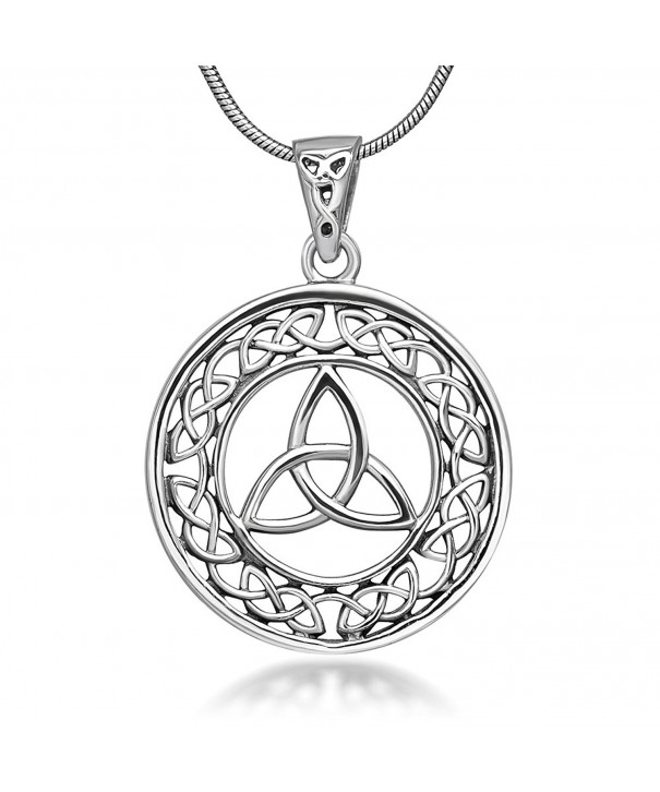 Sterling Silver Trinity Pendant Necklace