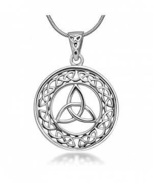 Sterling Silver Trinity Pendant Necklace