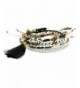 Beaded Strands Braided Bracelet Tassel