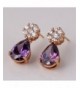 GULICX jewlery Amethyst Glitter earring