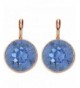 Sapphire Crystal Gold plated Earrings Swarovski