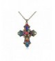 Alilang Antique Colorful Rhinestone Necklace