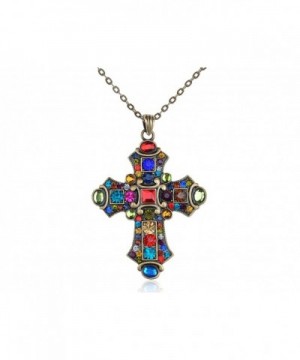 Alilang Antique Colorful Rhinestone Necklace