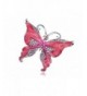 Alilang Silvery Rhinestones Glitter Butterfly