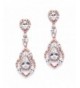 Mariell Gorgeous Chandelier Wedding Earrings